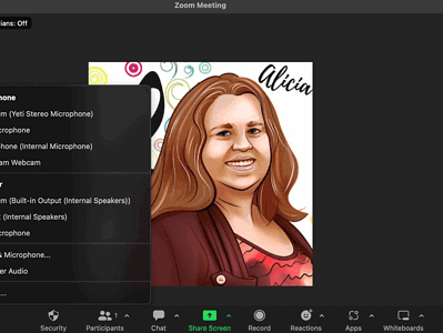 Step 2 screenshot for setting up audio for desktops and laptops when already logged into zoom