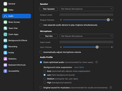 Step 4 screenshot for setting up audio for desktops and laptops when already logged into zoom