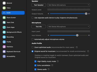 Step 5 screenshot for setting up audio for desktops and laptops when already logged into zoom