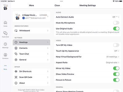 Step 3 screenshot for setting up audio for tablets