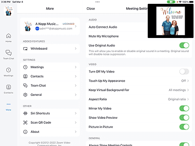 Step 8 screenshot for setting up audio for tablets