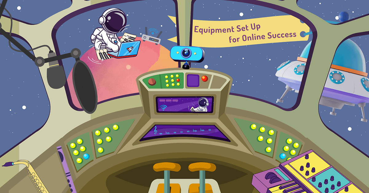 equipment setup for optimal experience wide